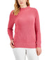 Karen Scott Womens Cotton Mock Neck Sweater